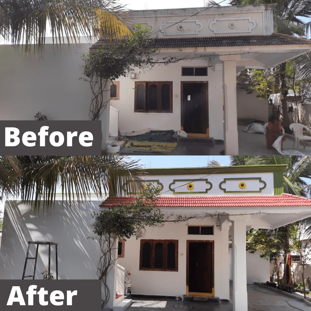 Waterproofing works in progress